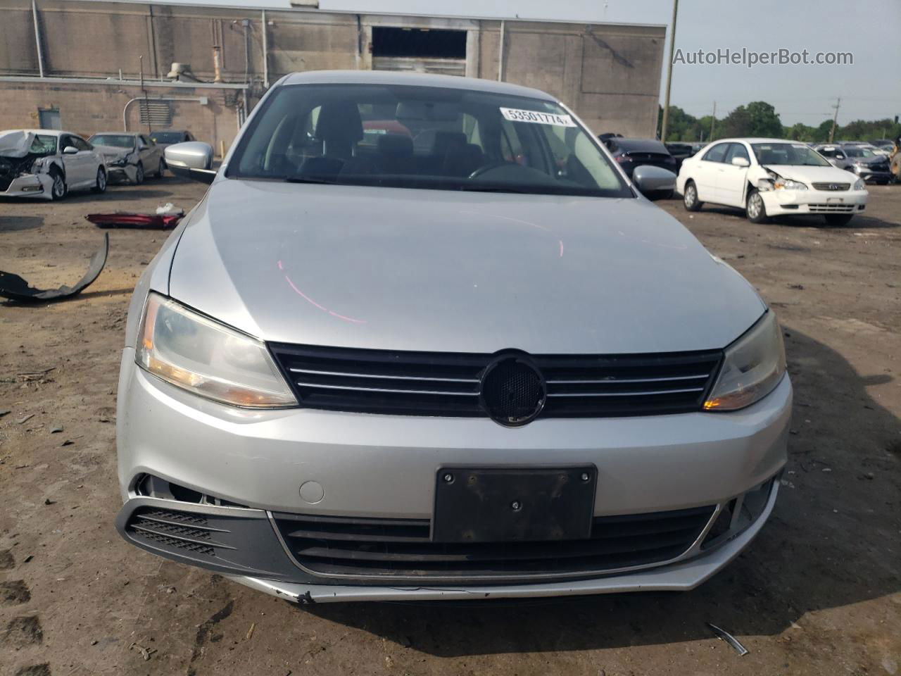 2014 Volkswagen Jetta Se Silver vin: 3VWD17AJ1EM402500