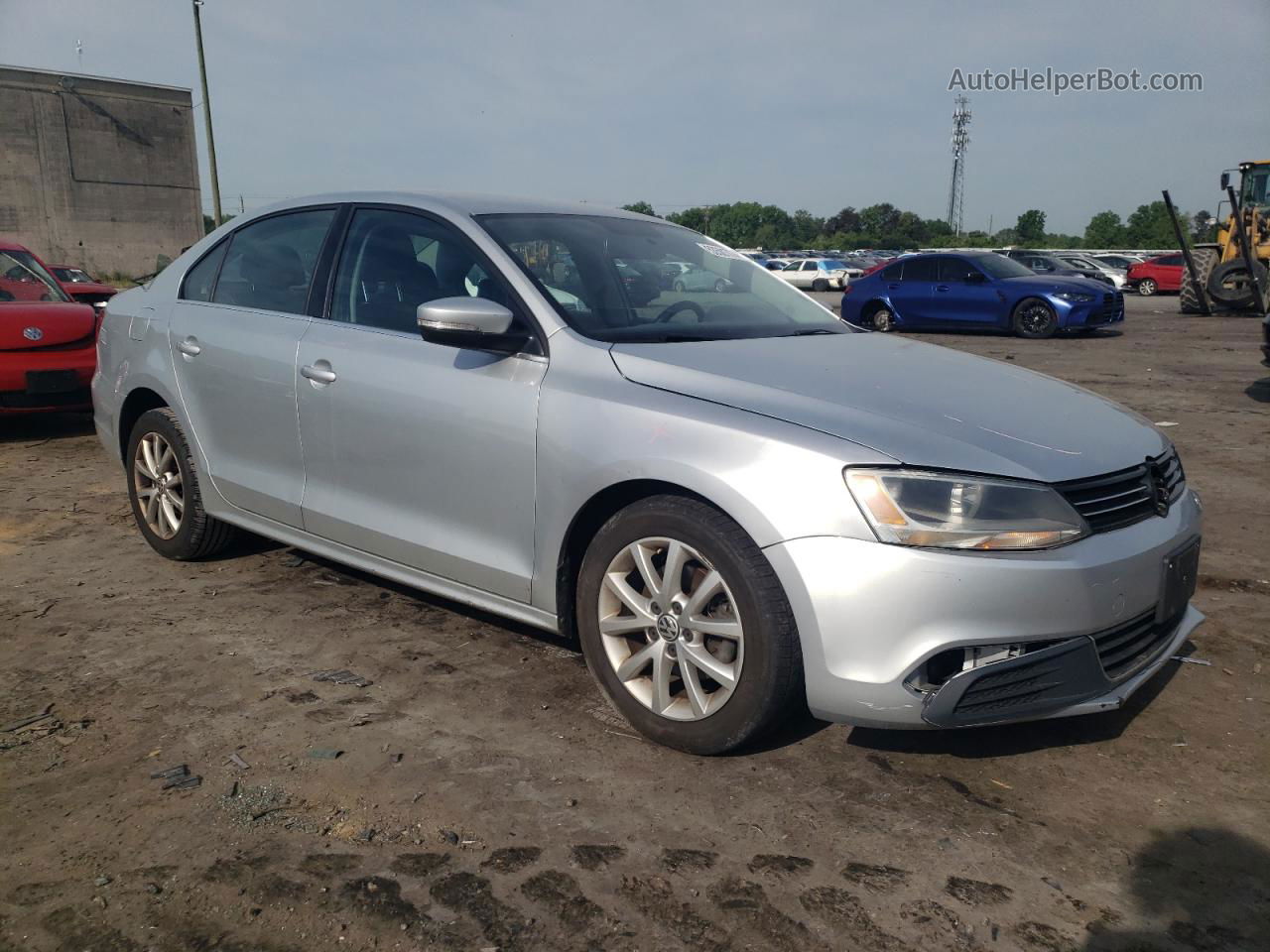 2014 Volkswagen Jetta Se Silver vin: 3VWD17AJ1EM402500