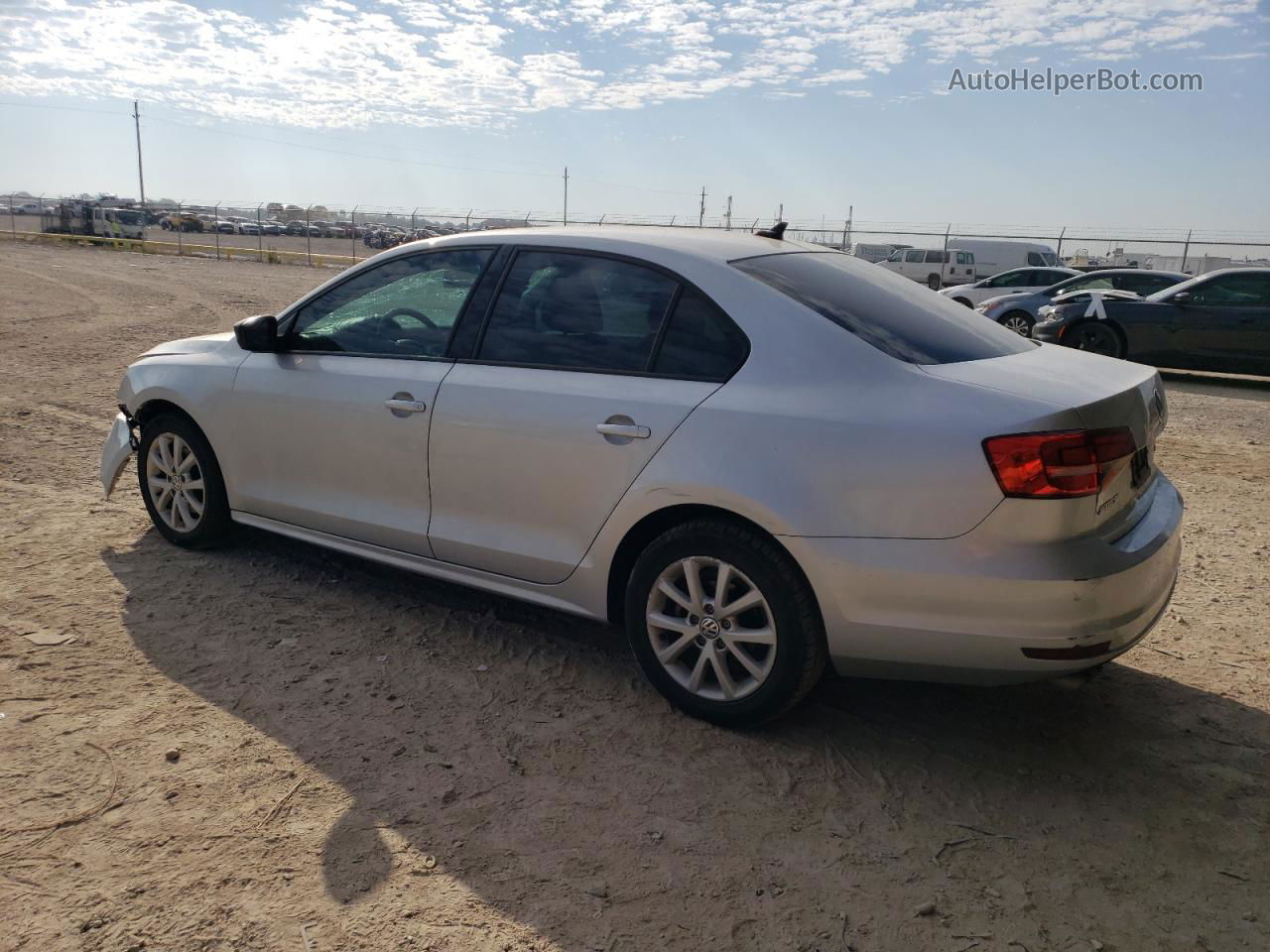 2015 Volkswagen Jetta Se Silver vin: 3VWD17AJ1FM209524