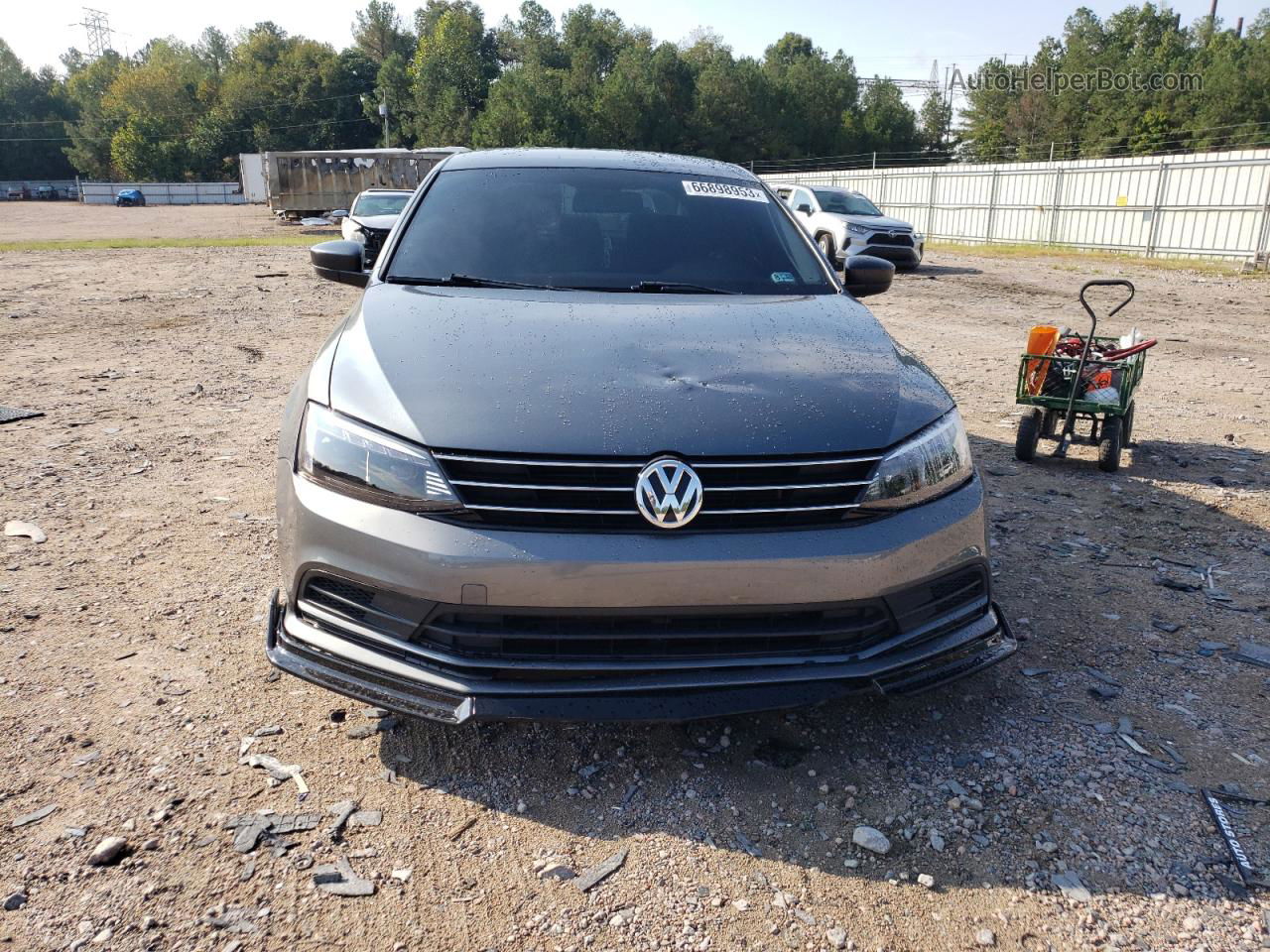 2015 Volkswagen Jetta Se Серый vin: 3VWD17AJ1FM209670