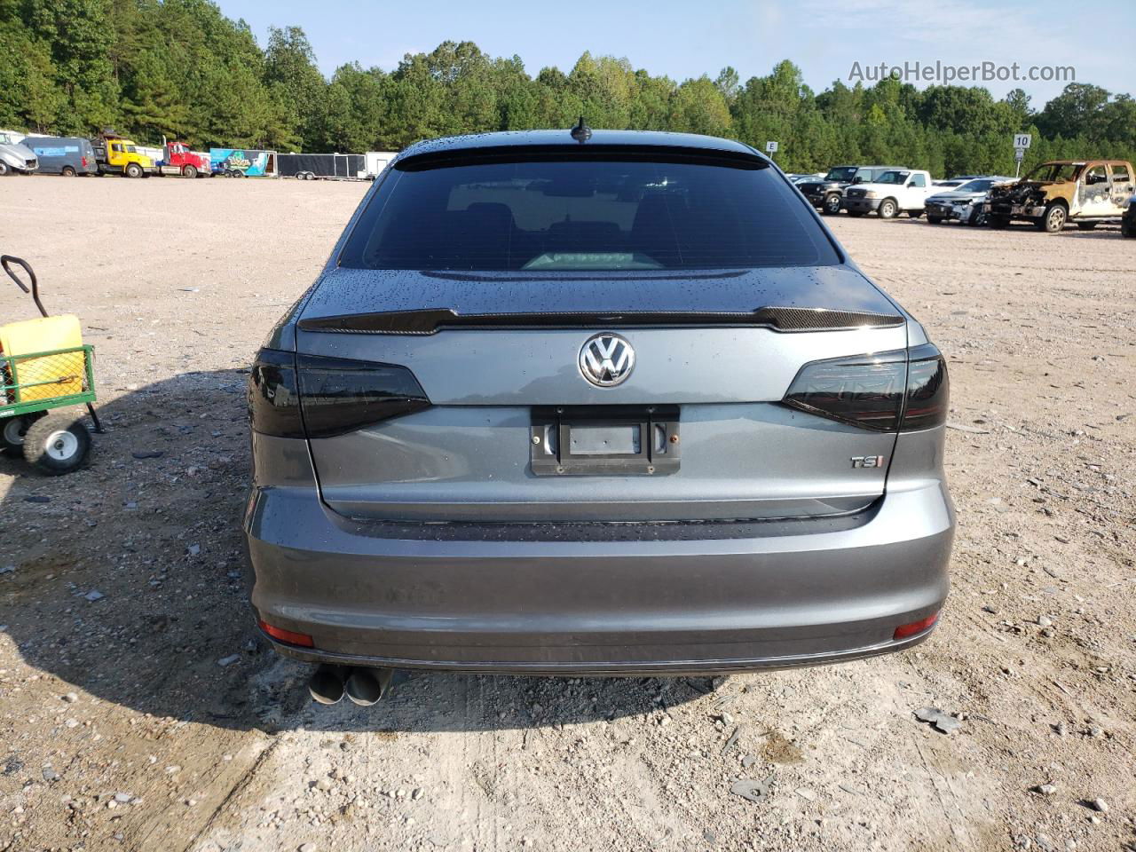 2015 Volkswagen Jetta Se Gray vin: 3VWD17AJ1FM209670