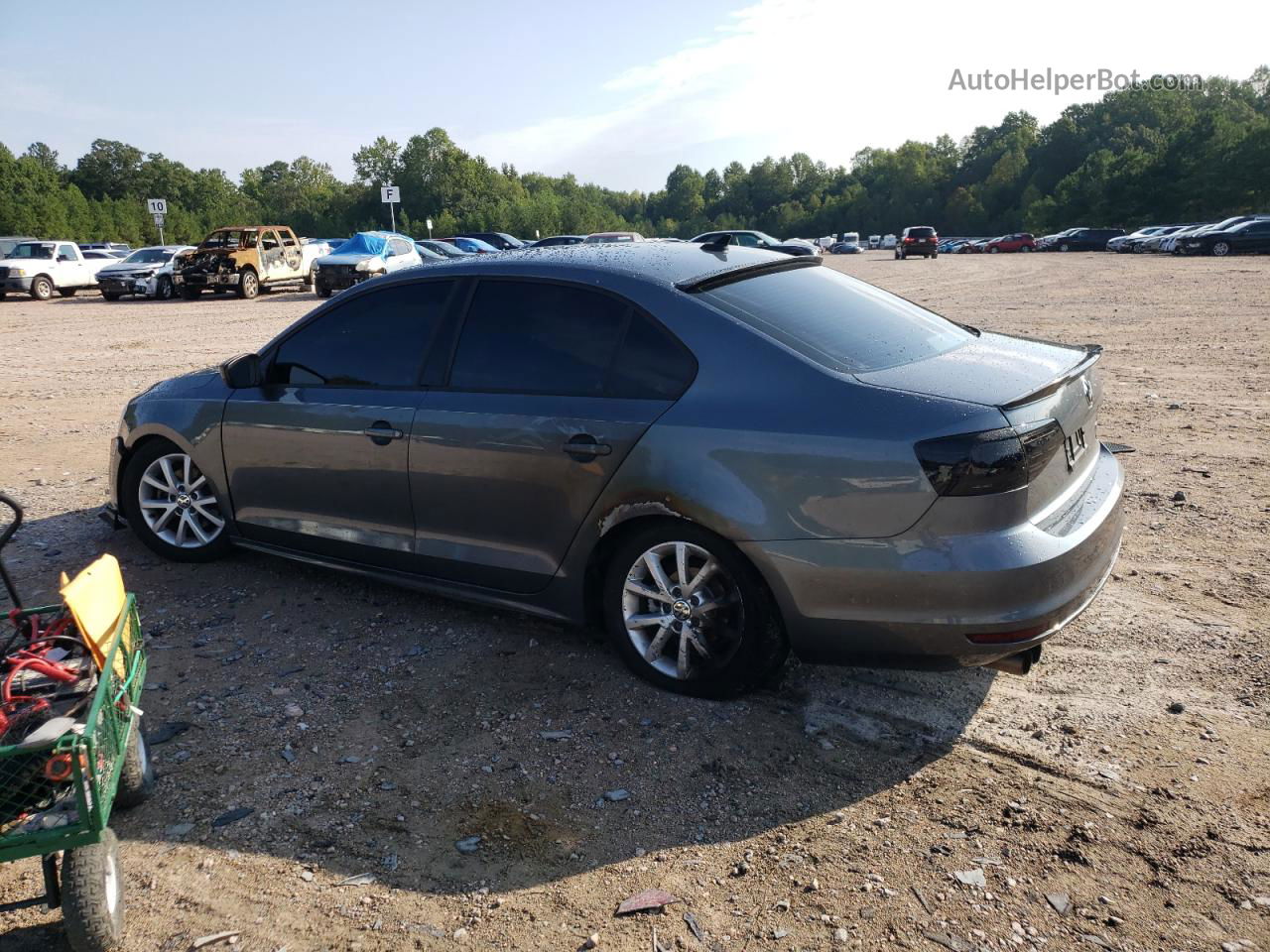 2015 Volkswagen Jetta Se Gray vin: 3VWD17AJ1FM209670