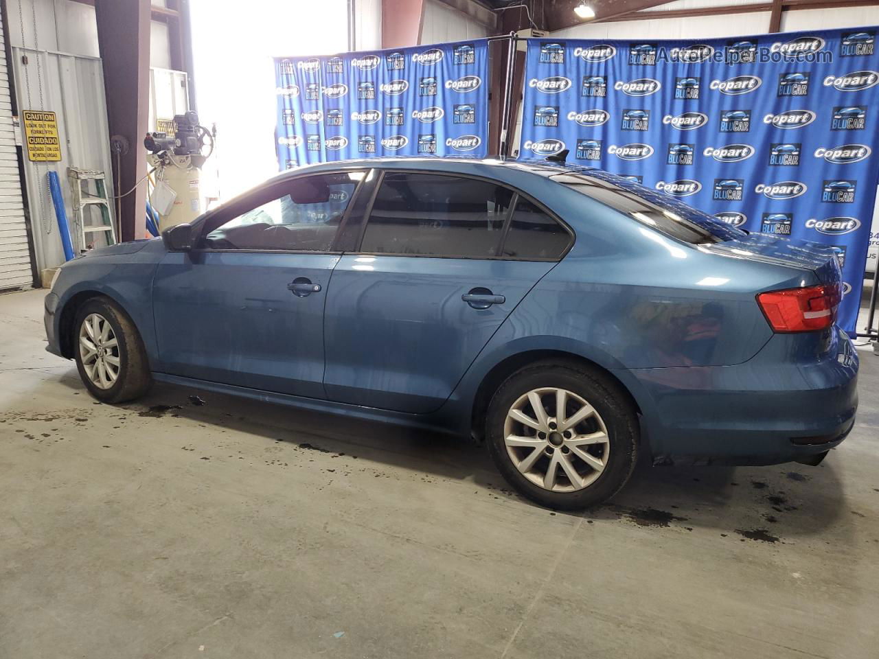 2015 Volkswagen Jetta Se Blue vin: 3VWD17AJ1FM239493