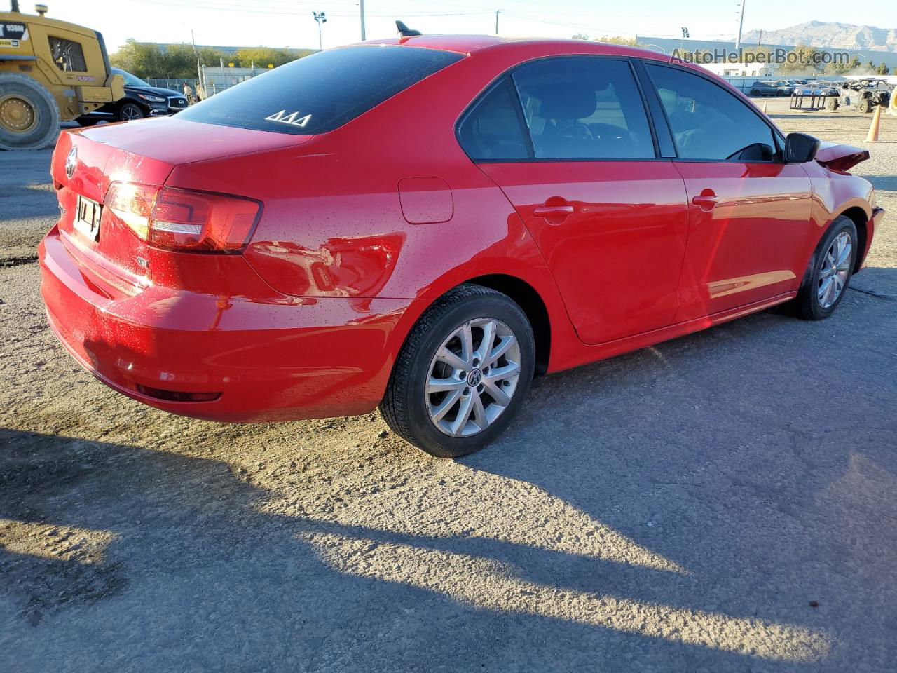 2015 Volkswagen Jetta Se Red vin: 3VWD17AJ1FM283834