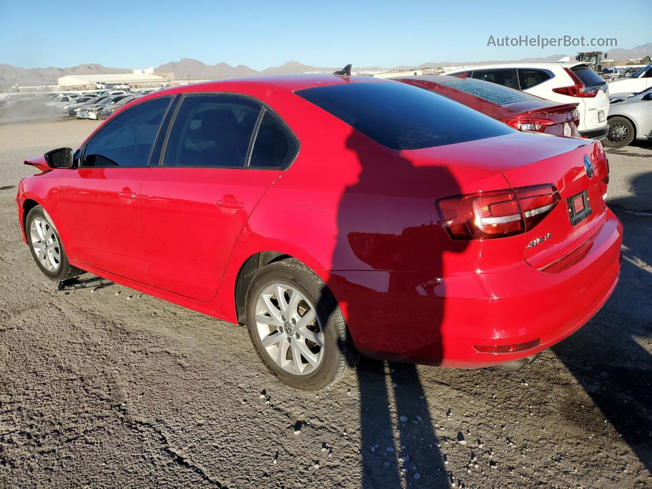 2015 Volkswagen Jetta Se Red vin: 3VWD17AJ1FM283834