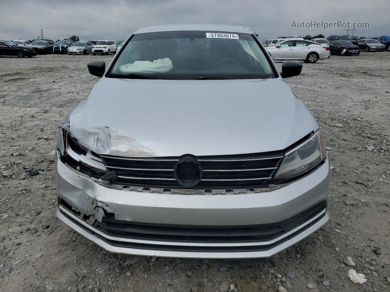 2015 Volkswagen Jetta Se Серебряный vin: 3VWD17AJ1FM330103