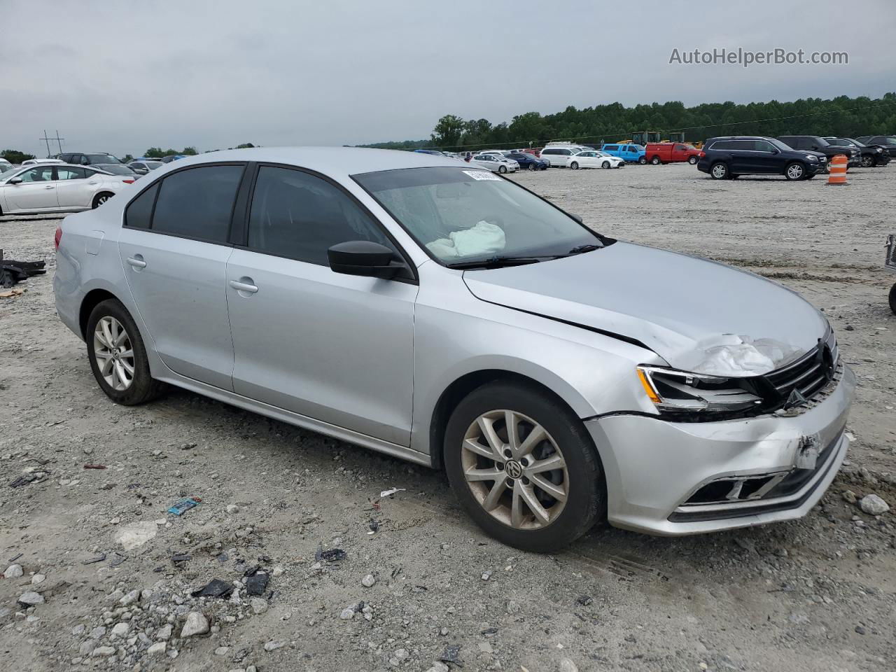 2015 Volkswagen Jetta Se Серебряный vin: 3VWD17AJ1FM330103