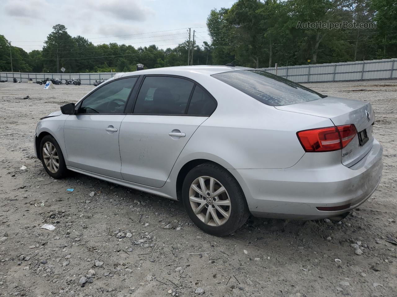 2015 Volkswagen Jetta Se Silver vin: 3VWD17AJ1FM330103