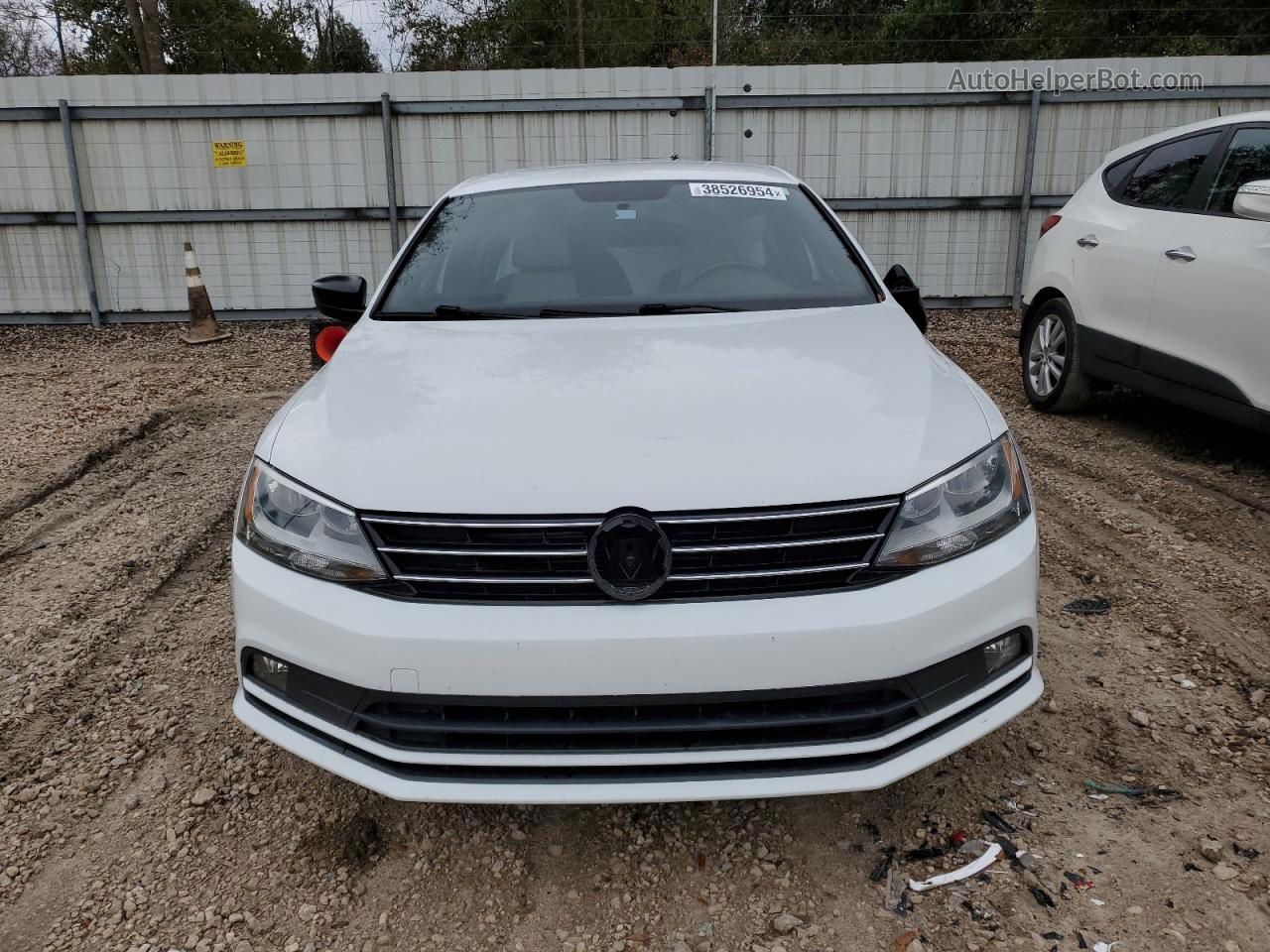 2015 Volkswagen Jetta Se White vin: 3VWD17AJ1FM408797