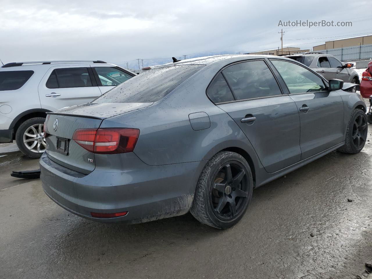 2016 Volkswagen Jetta Sport Gray vin: 3VWD17AJ1GM274391