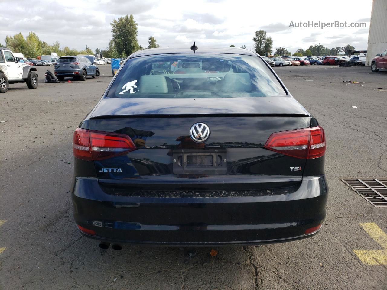 2016 Volkswagen Jetta Sport Black vin: 3VWD17AJ1GM276562