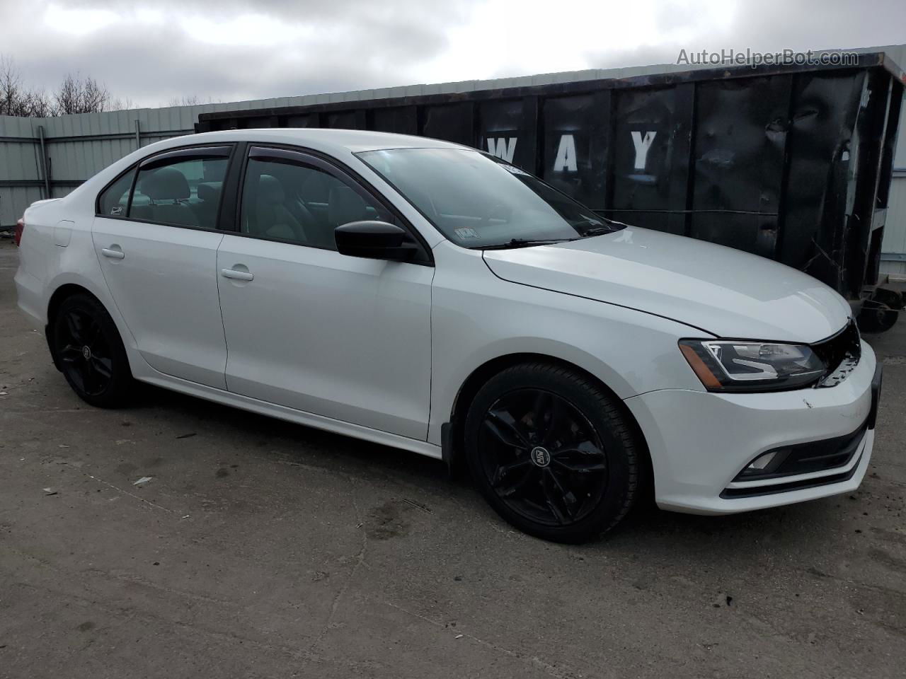 2016 Volkswagen Jetta Sport Белый vin: 3VWD17AJ1GM296584