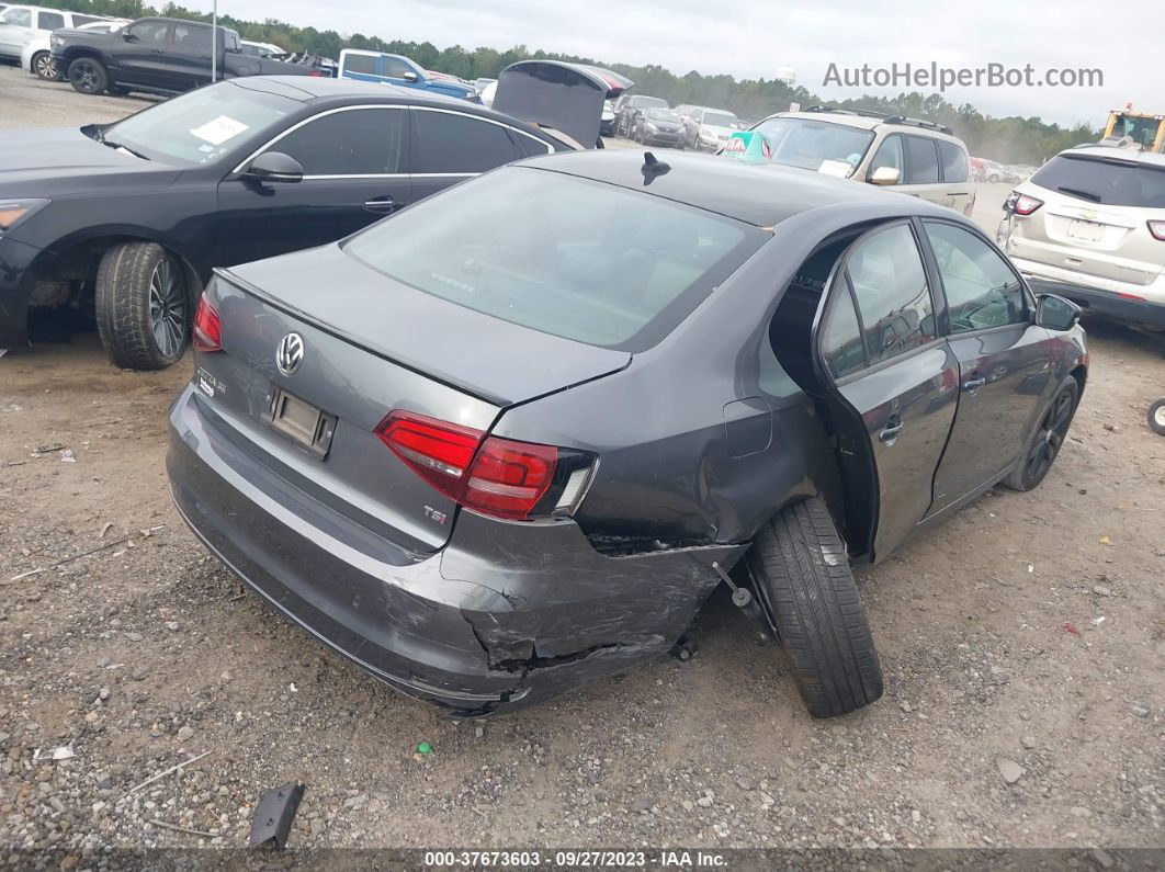 2018 Volkswagen Jetta 1.8t Se Sport Gray vin: 3VWD17AJ1JM239647