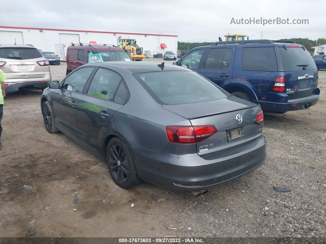 2018 Volkswagen Jetta 1.8t Se Sport Gray vin: 3VWD17AJ1JM239647