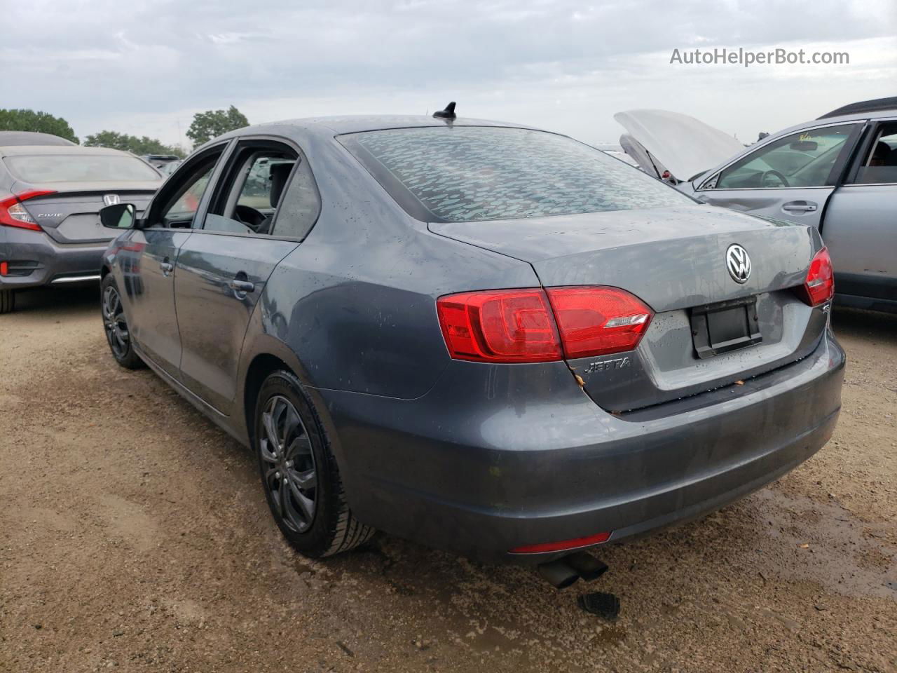 2014 Volkswagen Jetta Se Gray vin: 3VWD17AJ2EM224967