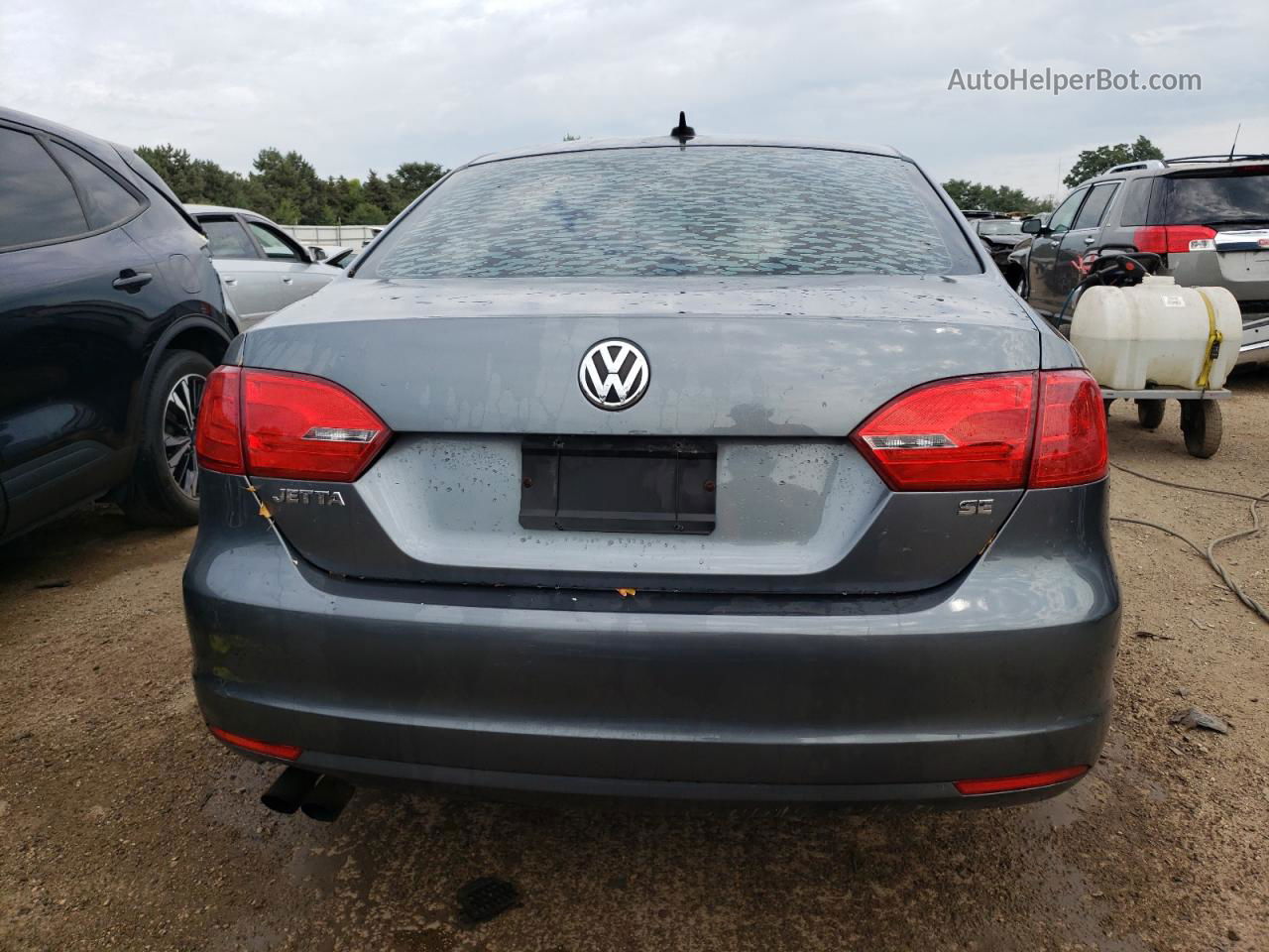 2014 Volkswagen Jetta Se Gray vin: 3VWD17AJ2EM224967