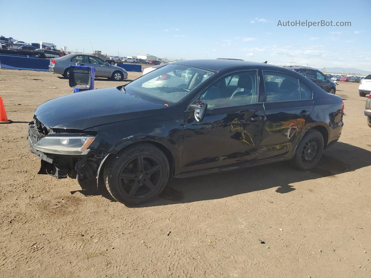 2014 Volkswagen Jetta Se Черный vin: 3VWD17AJ2EM238531