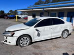 2014 Volkswagen Jetta Se White vin: 3VWD17AJ2EM240490