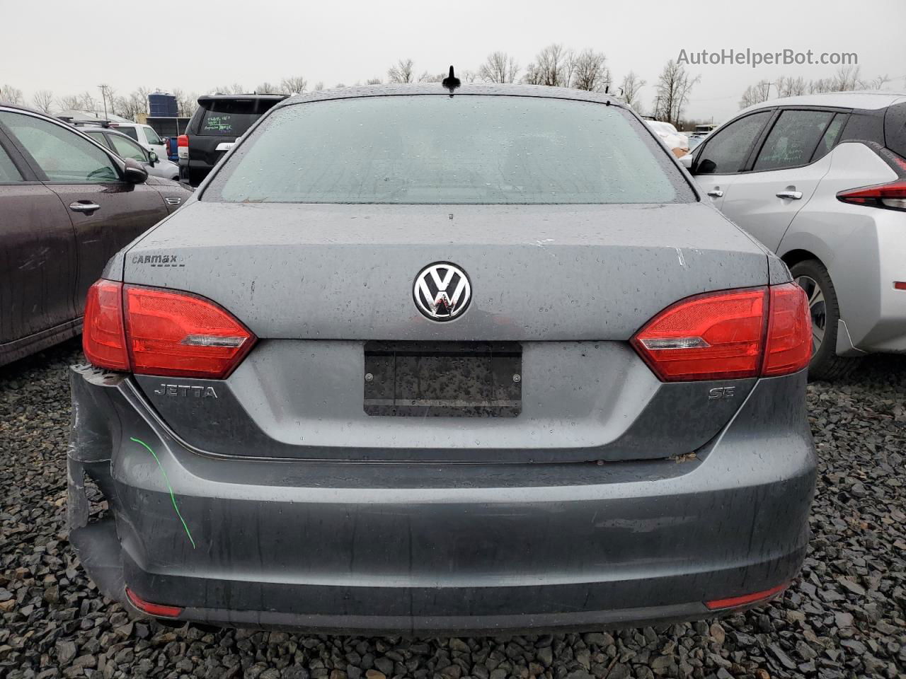 2014 Volkswagen Jetta Se Gray vin: 3VWD17AJ2EM267091