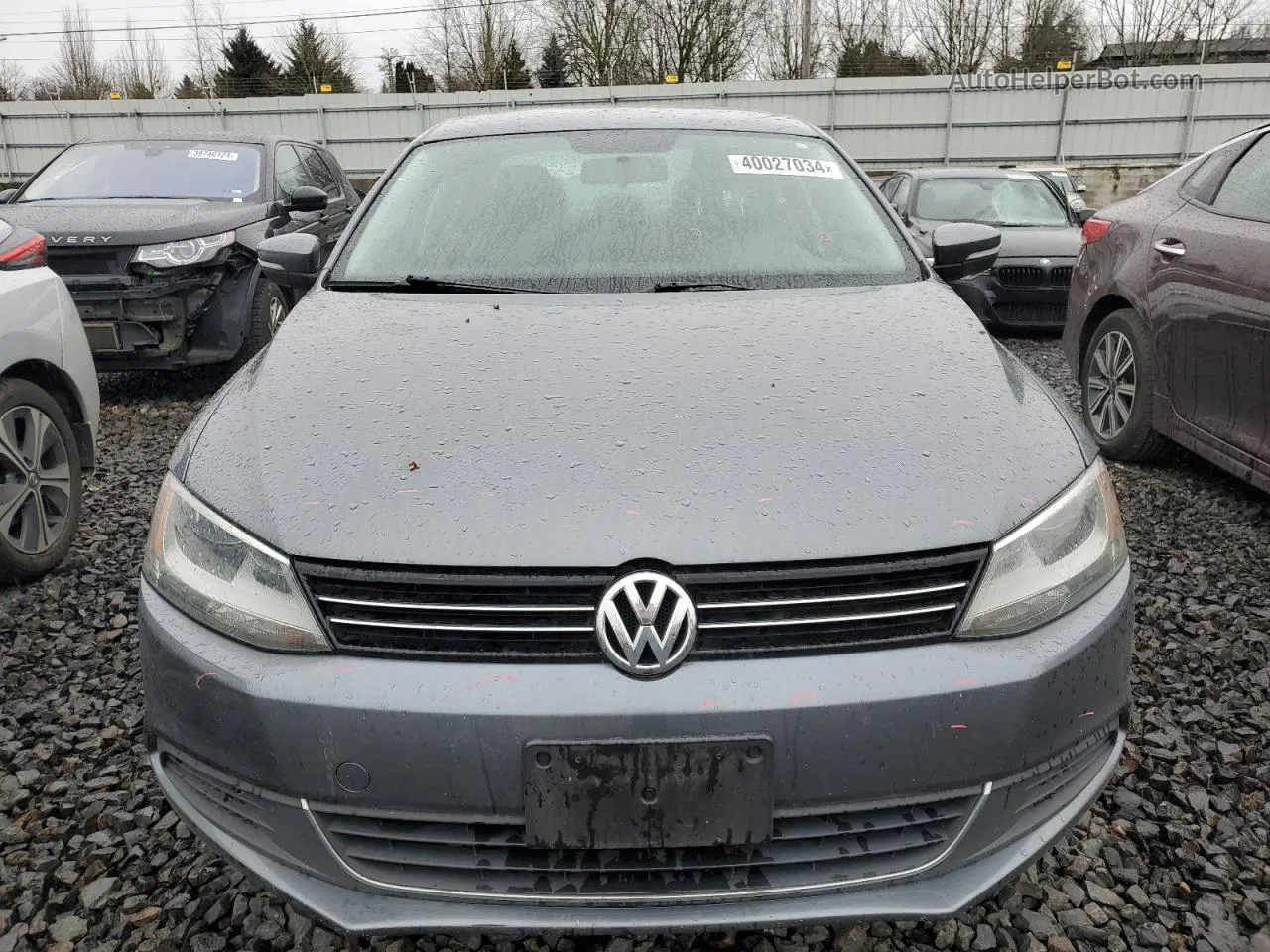 2014 Volkswagen Jetta Se Gray vin: 3VWD17AJ2EM267091