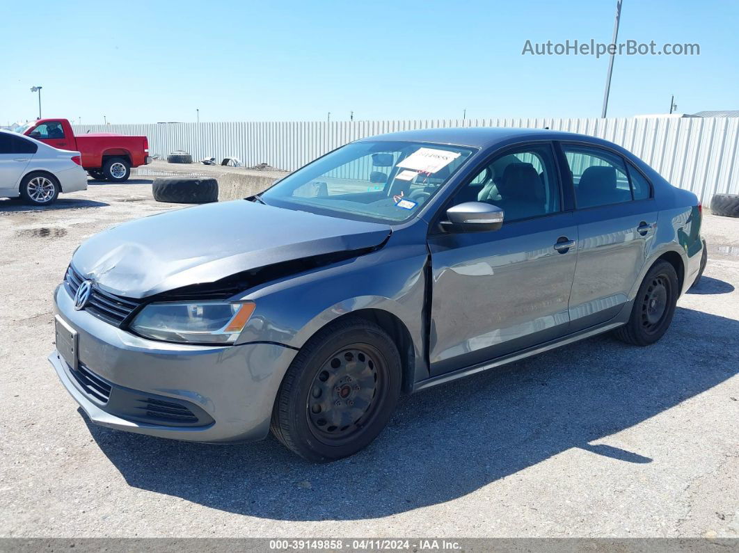 2014 Volkswagen Jetta 1.8t Se Gray vin: 3VWD17AJ2EM282528