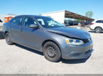 2014 Volkswagen Jetta 1.8t Se Gray vin: 3VWD17AJ2EM282528