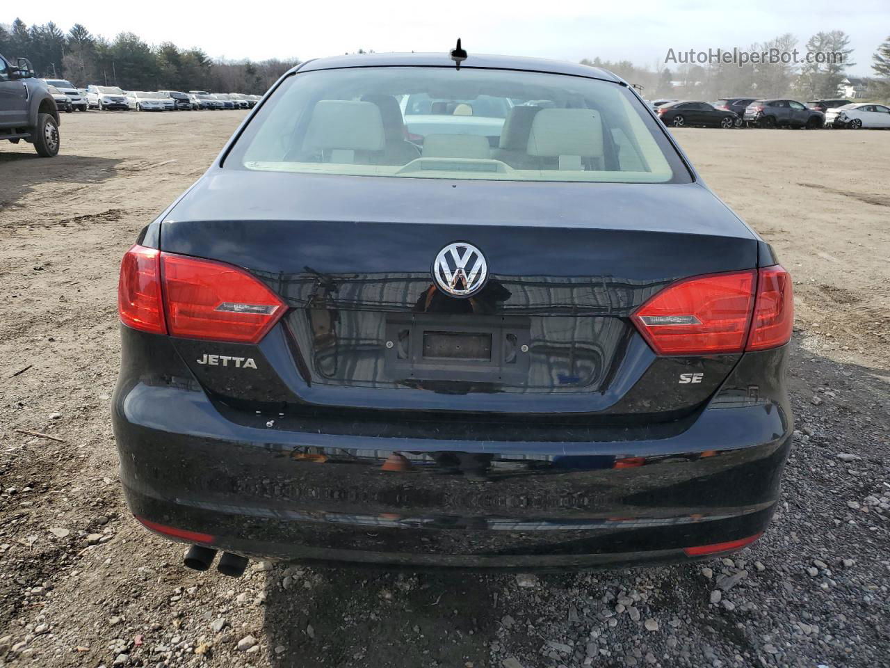 2014 Volkswagen Jetta Se Black vin: 3VWD17AJ2EM336555