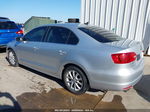 2014 Volkswagen Jetta 1.8t Se Silver vin: 3VWD17AJ2EM358099