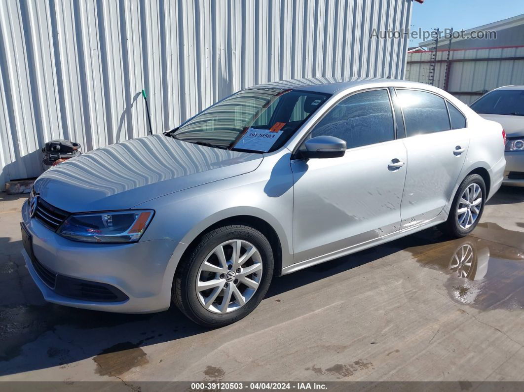 2014 Volkswagen Jetta 1.8t Se Silver vin: 3VWD17AJ2EM358099