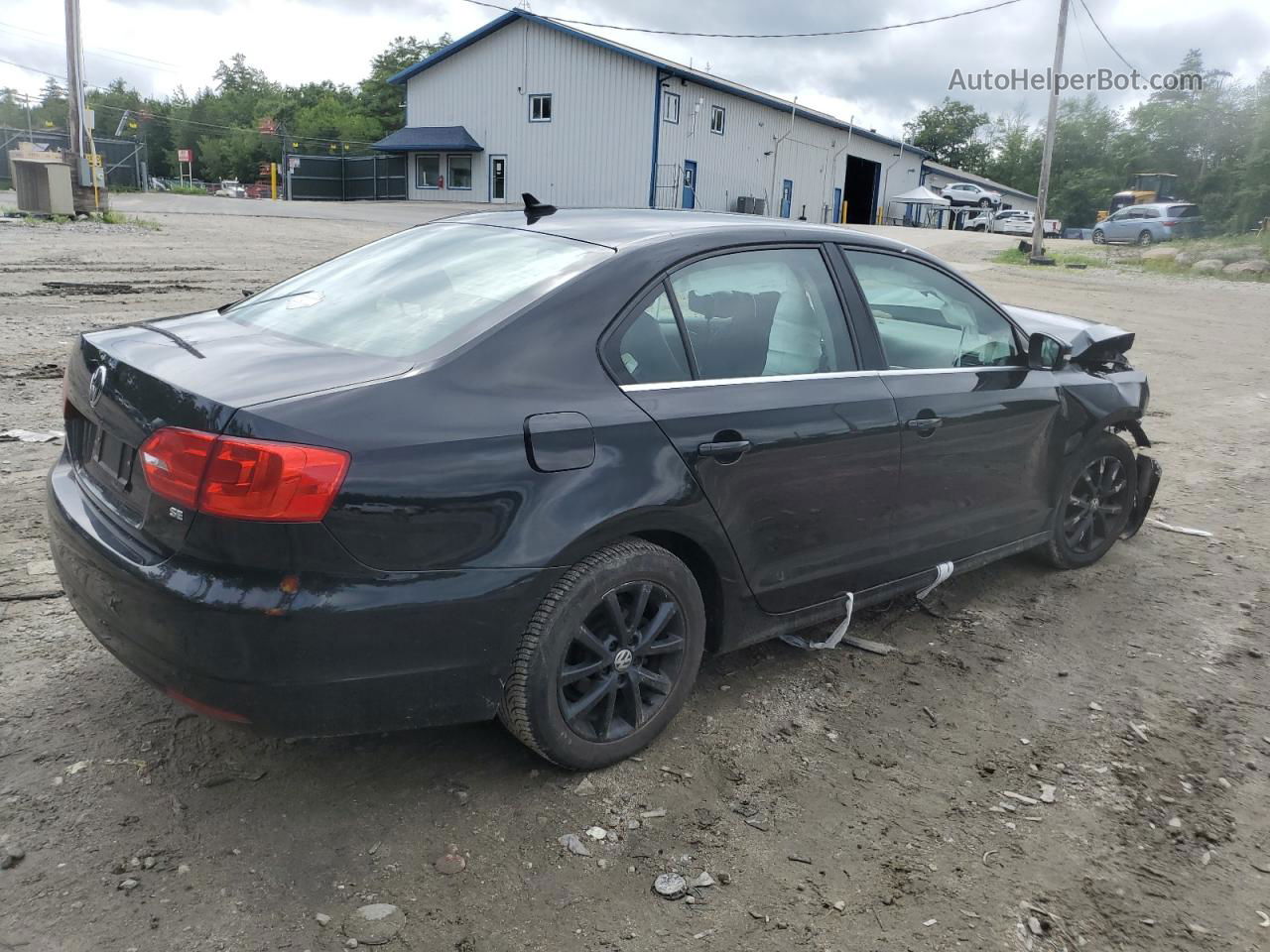 2014 Volkswagen Jetta Se Black vin: 3VWD17AJ2EM361875