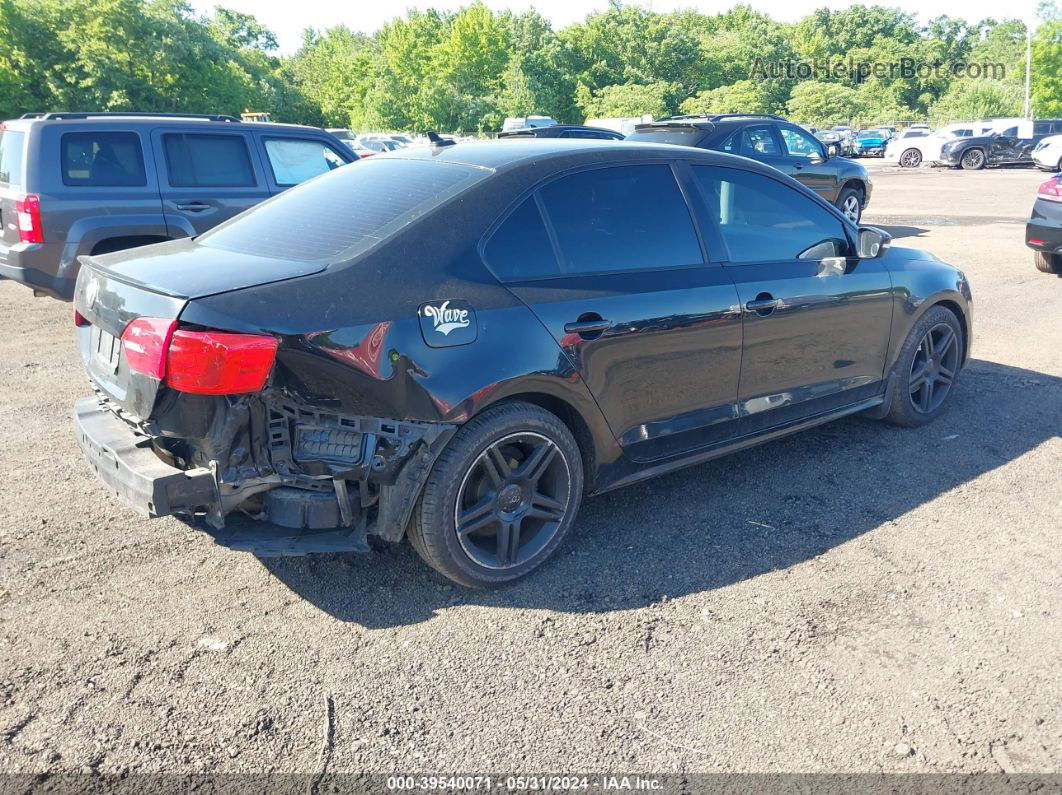 2014 Volkswagen Jetta 1.8t Se Black vin: 3VWD17AJ2EM370043