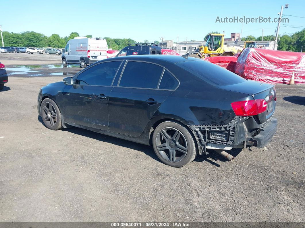 2014 Volkswagen Jetta 1.8t Se Black vin: 3VWD17AJ2EM370043