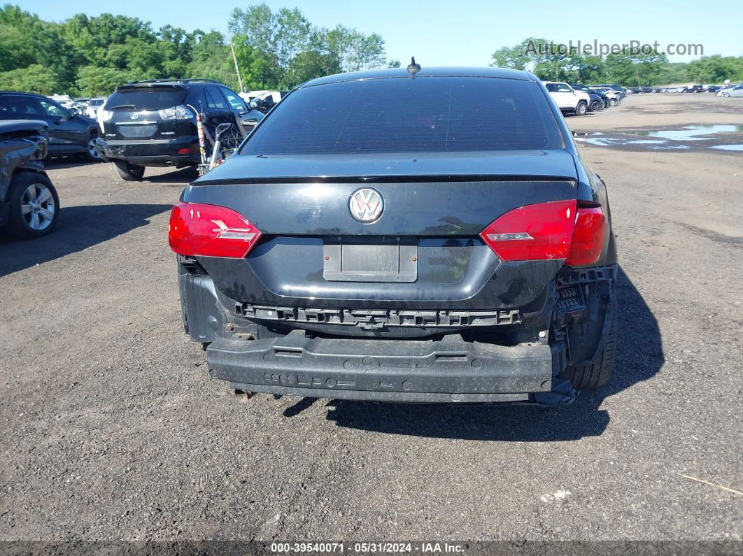 2014 Volkswagen Jetta 1.8t Se Black vin: 3VWD17AJ2EM370043