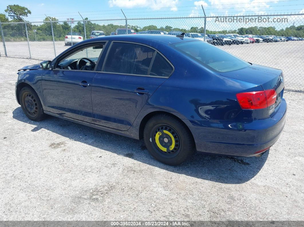 2014 Volkswagen Jetta 1.8t Se Синий vin: 3VWD17AJ2EM395413