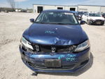 2014 Volkswagen Jetta Se Blue vin: 3VWD17AJ2EM400982