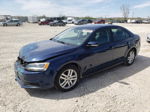 2014 Volkswagen Jetta Se Синий vin: 3VWD17AJ2EM400982