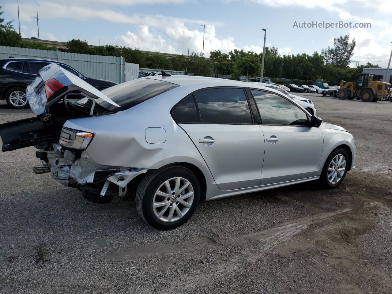 2015 Volkswagen Jetta Se Silver vin: 3VWD17AJ2FM213615