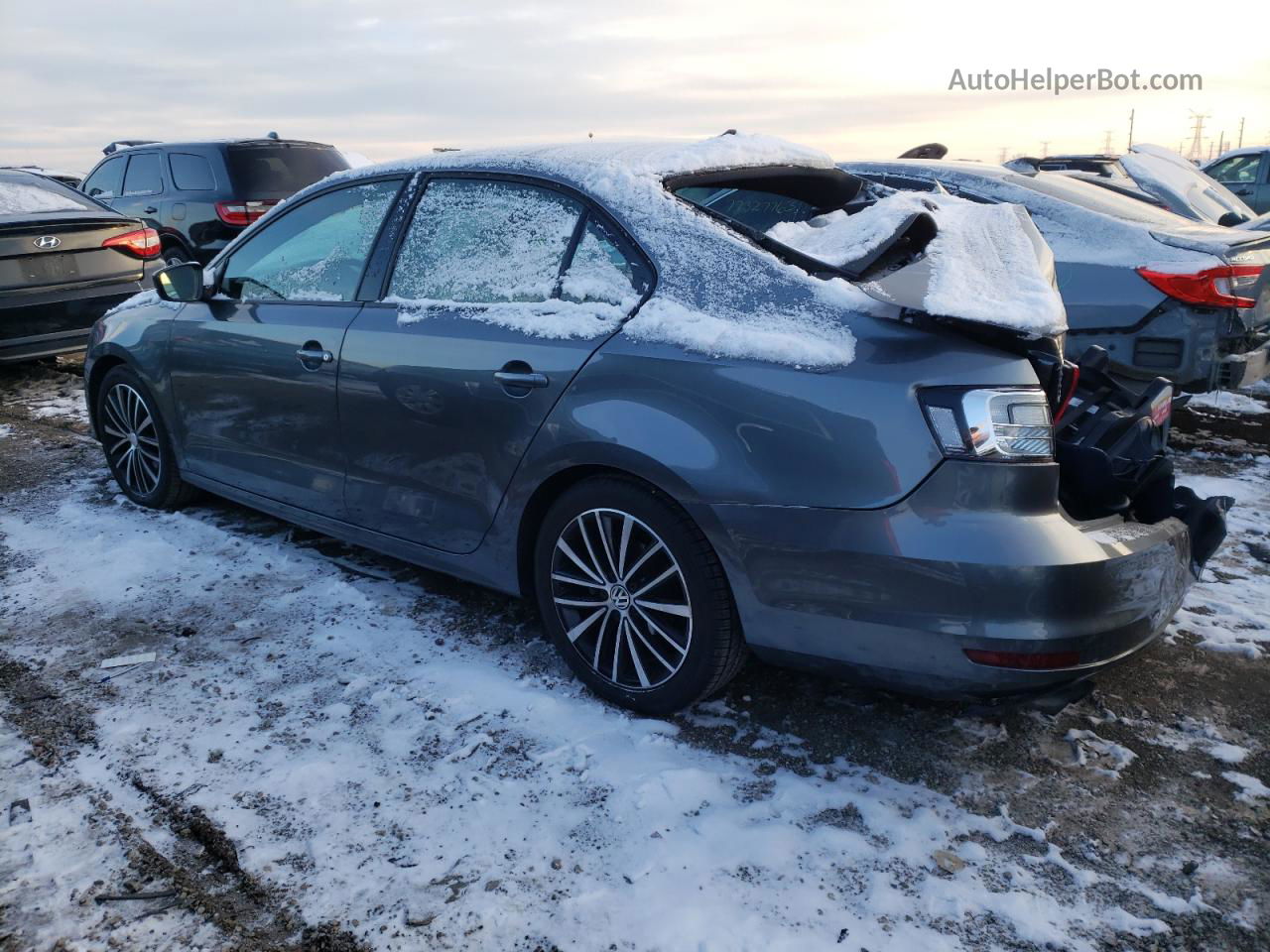 2015 Volkswagen Jetta Se Gray vin: 3VWD17AJ2FM220595