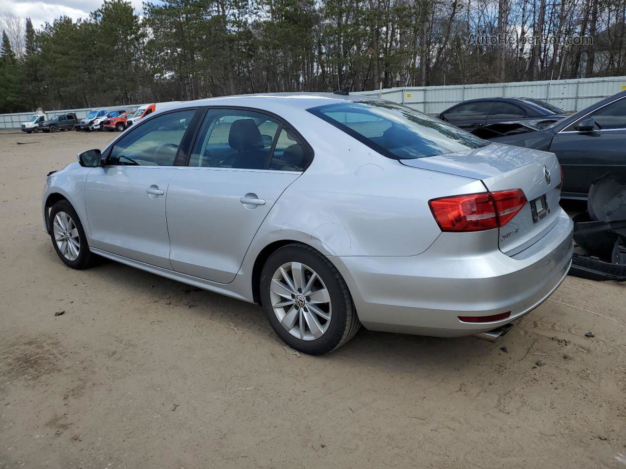 2015 Volkswagen Jetta Se Silver vin: 3VWD17AJ2FM243262