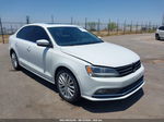 2015 Volkswagen Jetta 1.8t Se White vin: 3VWD17AJ2FM251247