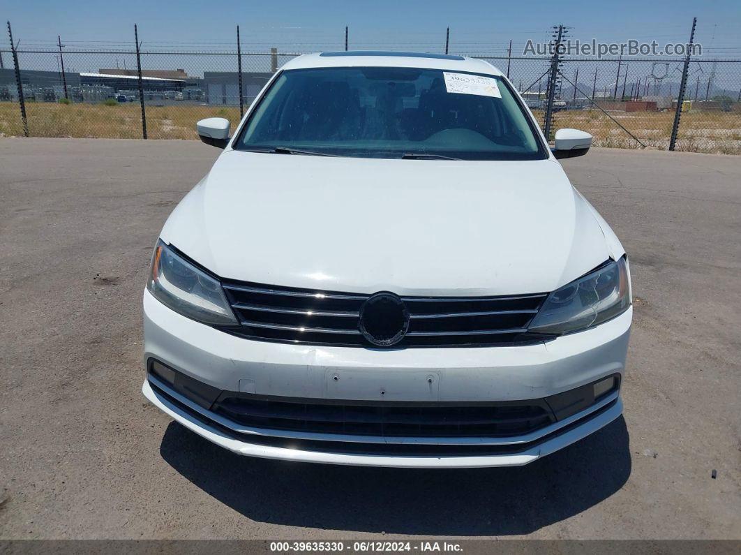 2015 Volkswagen Jetta 1.8t Se White vin: 3VWD17AJ2FM251247