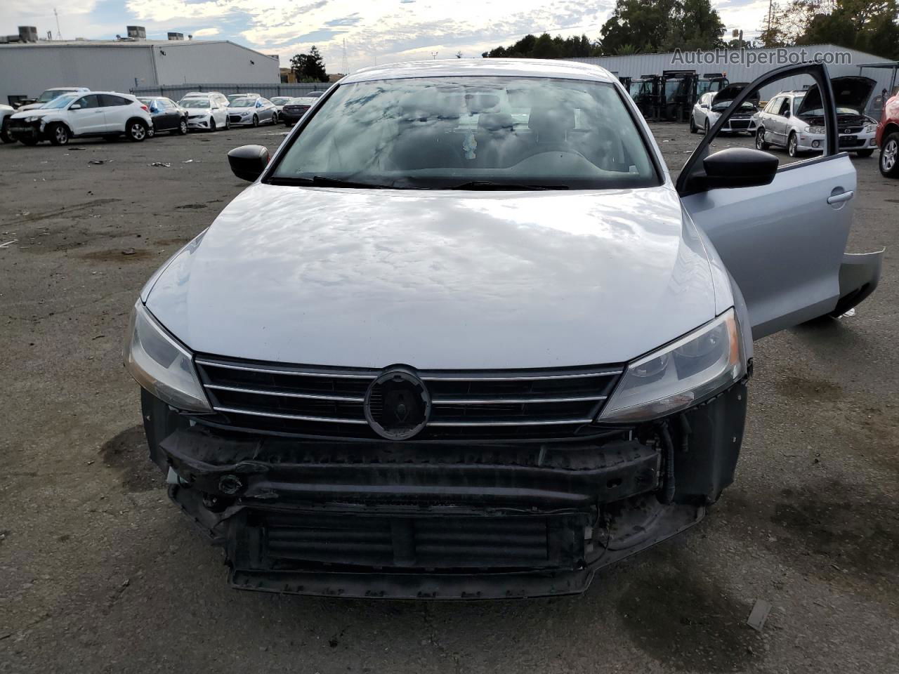 2015 Volkswagen Jetta Se Silver vin: 3VWD17AJ2FM271725