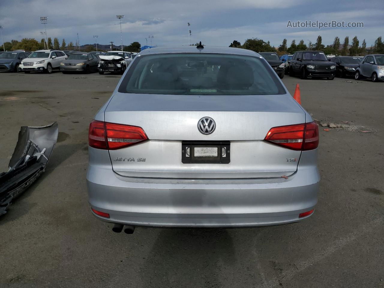 2015 Volkswagen Jetta Se Silver vin: 3VWD17AJ2FM271725