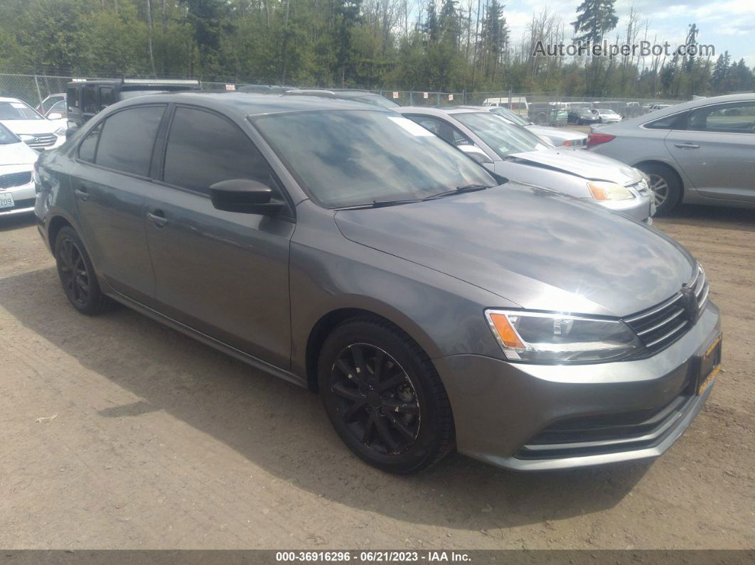 2015 Volkswagen Jetta Sedan 1.8t Se Gray vin: 3VWD17AJ2FM272941