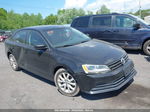 2015 Volkswagen Jetta 1.8t Se Black vin: 3VWD17AJ2FM348514