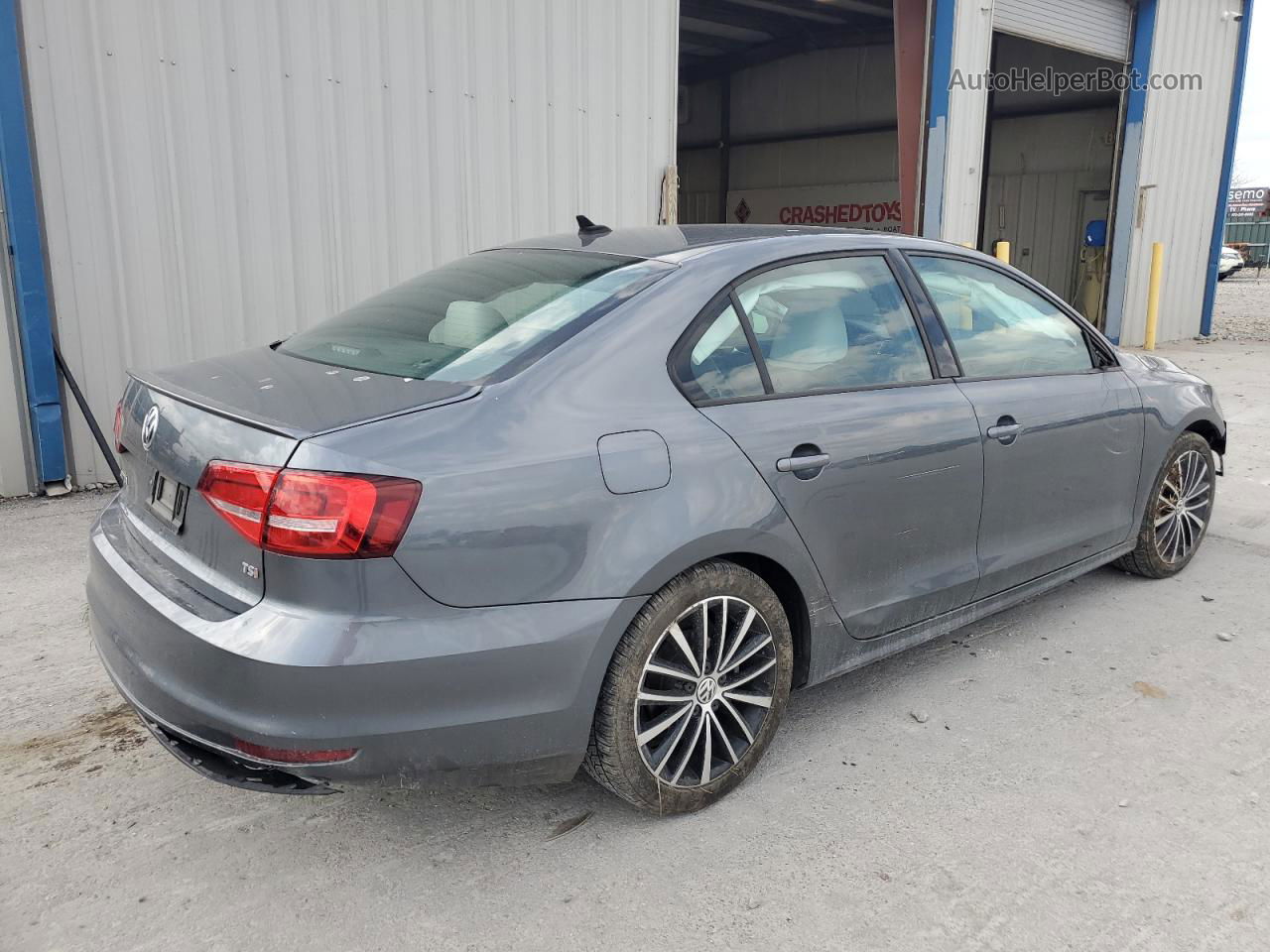 2015 Volkswagen Jetta Se Gray vin: 3VWD17AJ2FM421770