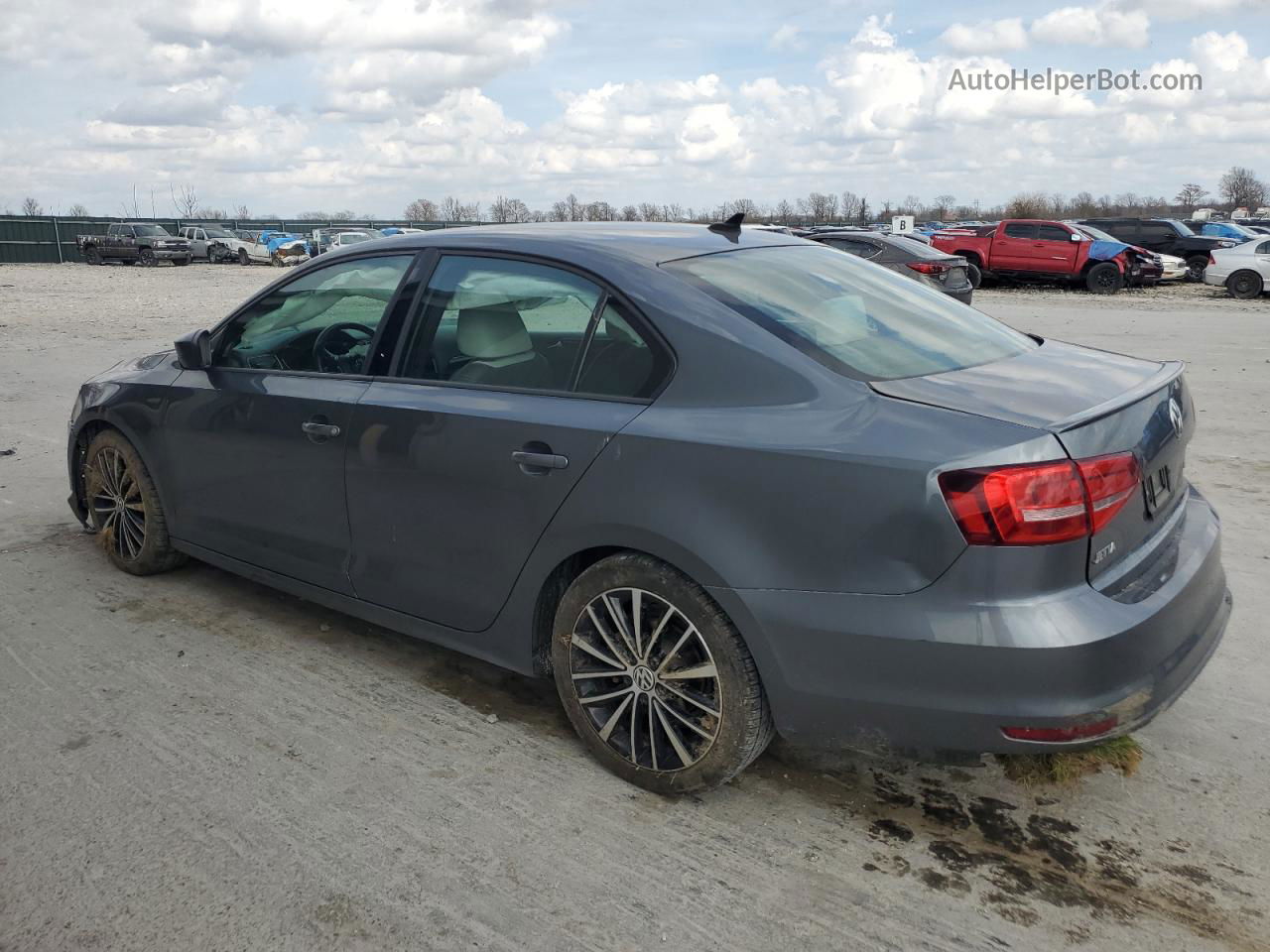 2015 Volkswagen Jetta Se Gray vin: 3VWD17AJ2FM421770