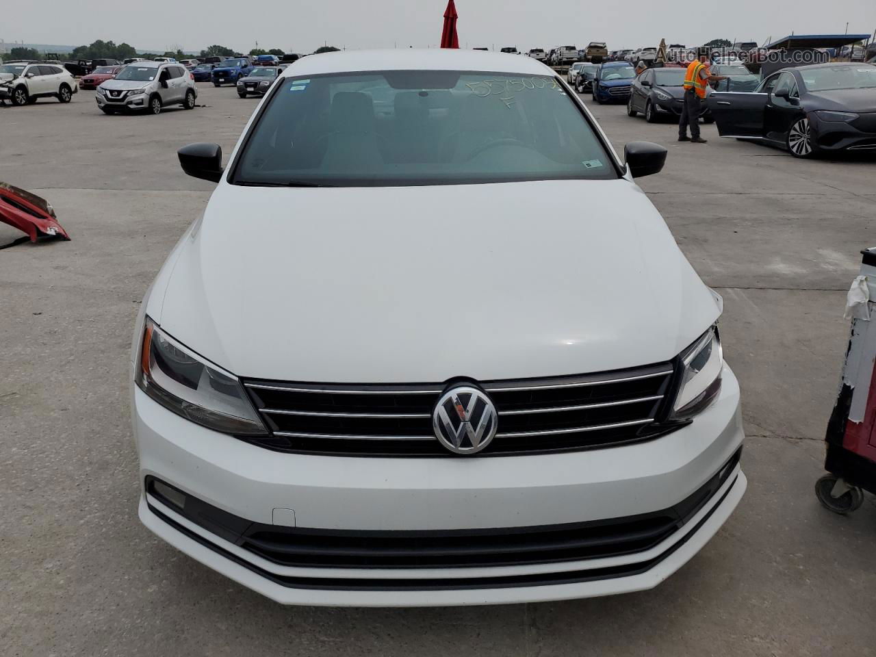 2016 Volkswagen Jetta Sport White vin: 3VWD17AJ2GM261097