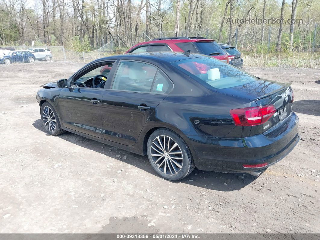 2016 Volkswagen Jetta 1.8t Sport Черный vin: 3VWD17AJ2GM270690