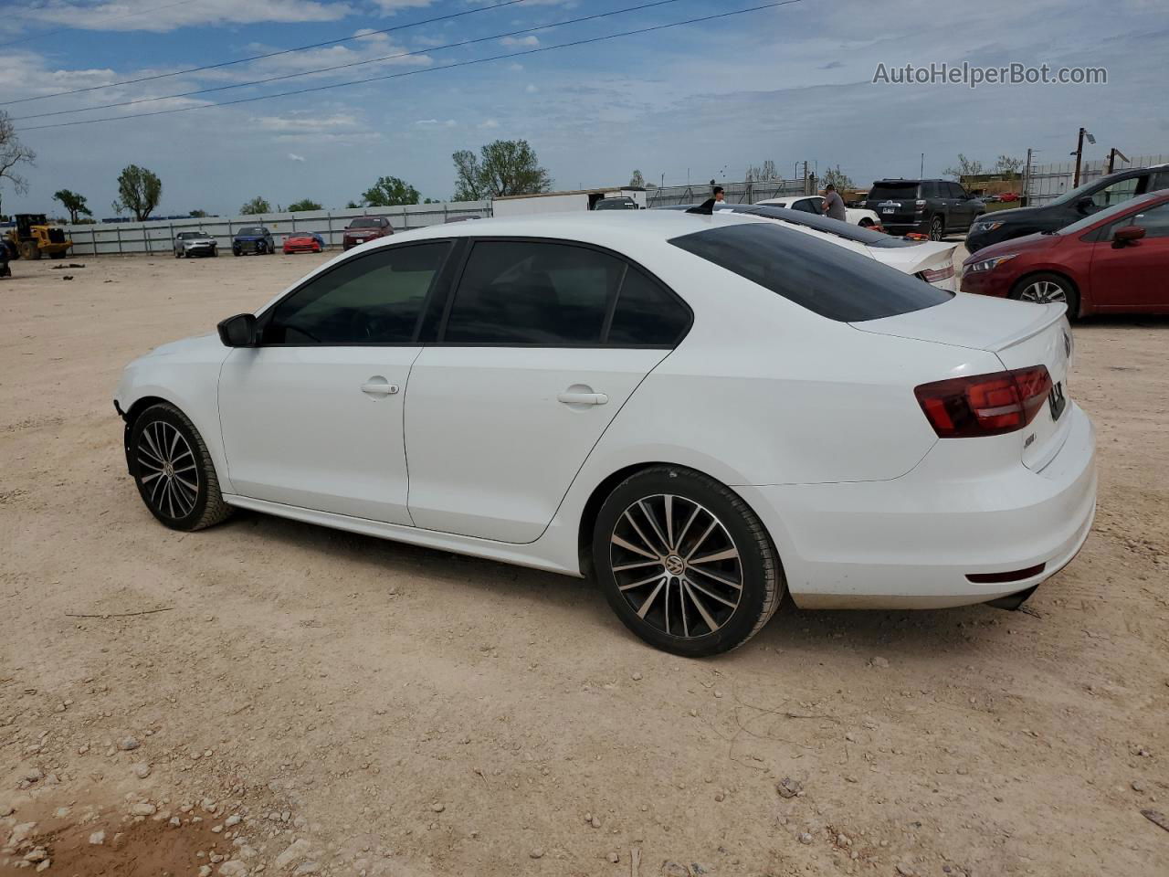 2016 Volkswagen Jetta Sport White vin: 3VWD17AJ2GM301825